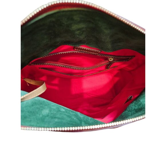 Dooney & Bourke Zip Sac Chestnut Leather Crossbody Shoulder Bag With Tassel Acce - Picture 14 of 16